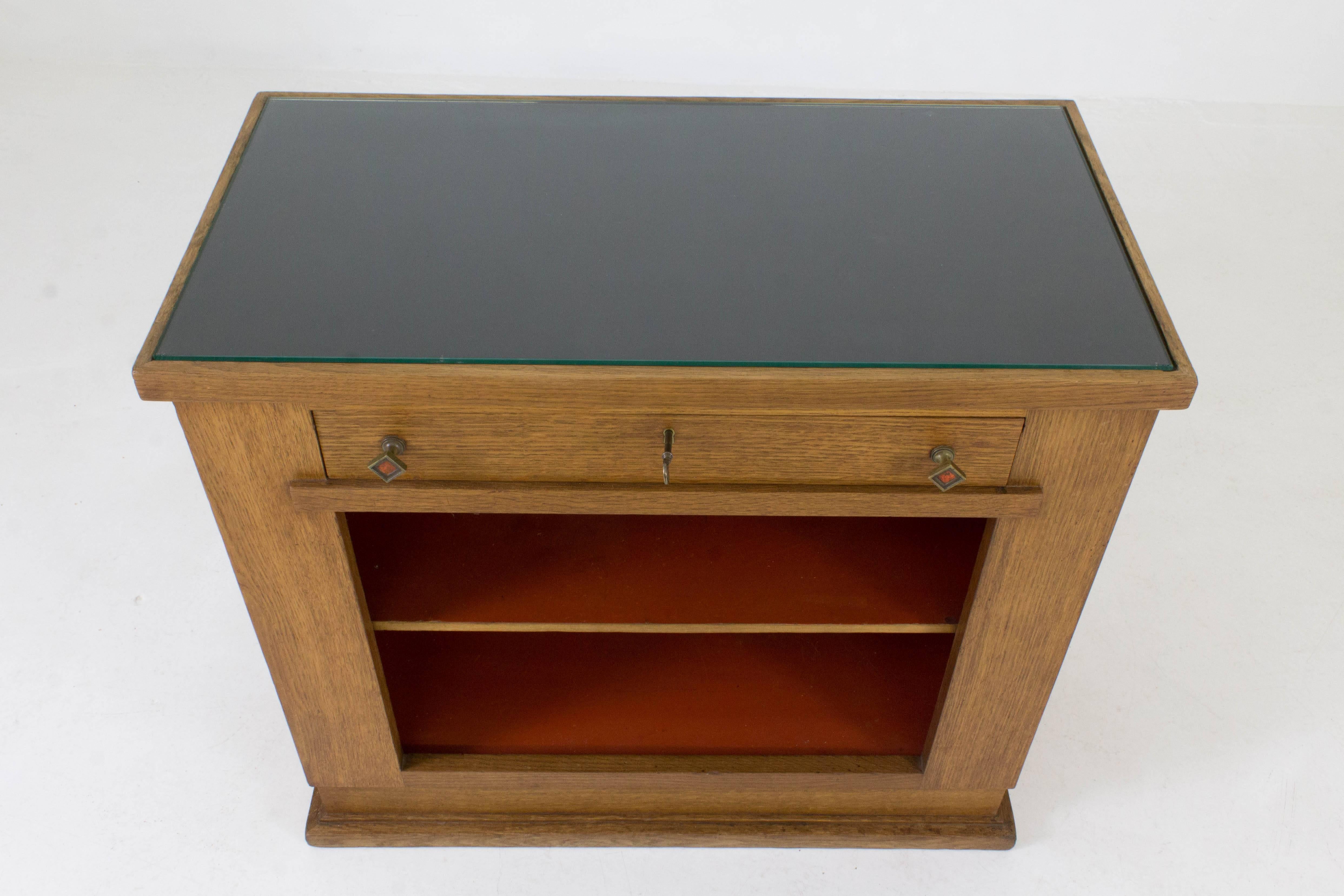 Early 20th Century Rare Art Deco Haagse School Tea Cabinet by H.Wouda for Pander, 1924