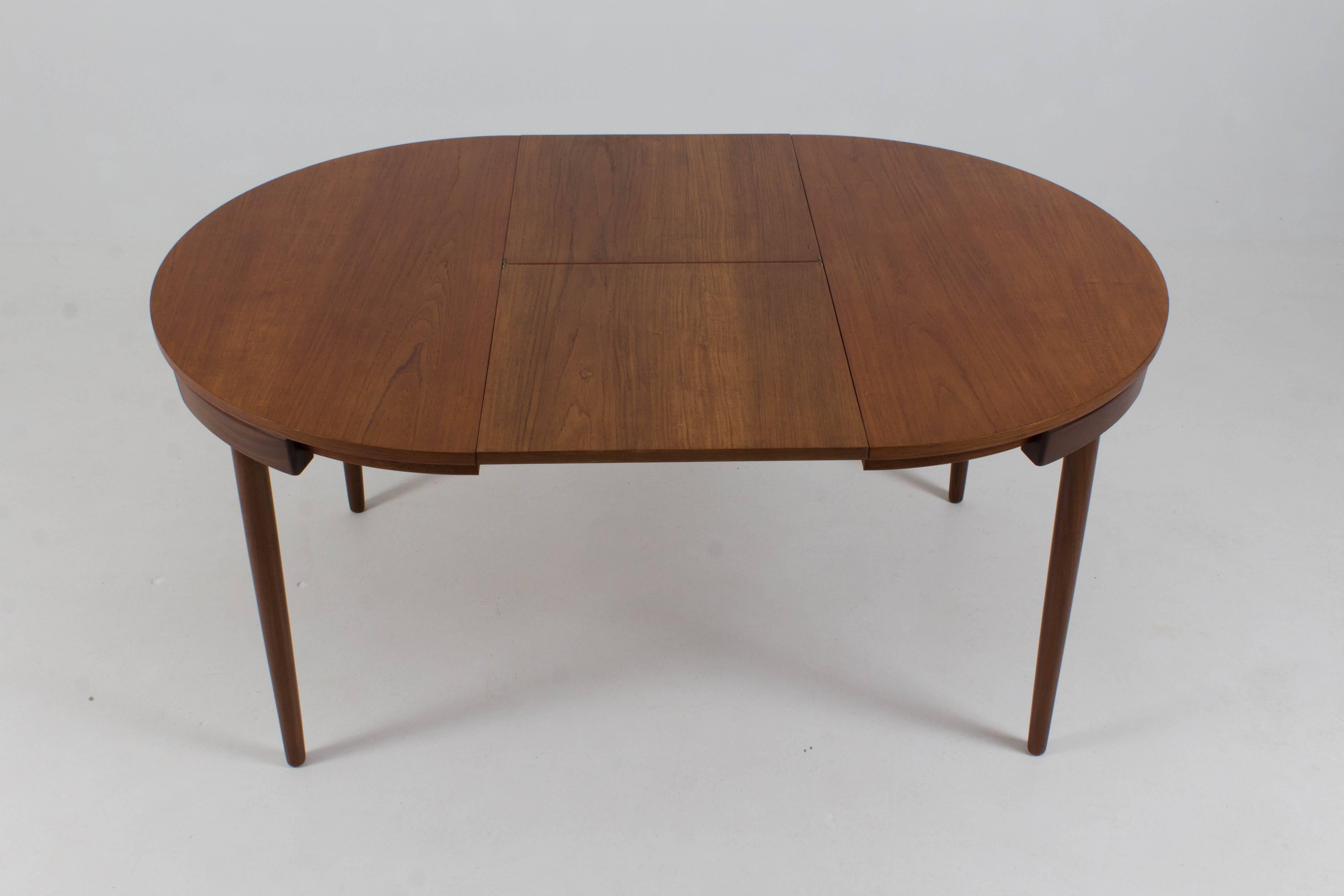 Mid-Century Modern Hans Olsen Roundette Teak Dining Set for Frem Røjle, Denmark, 1960s