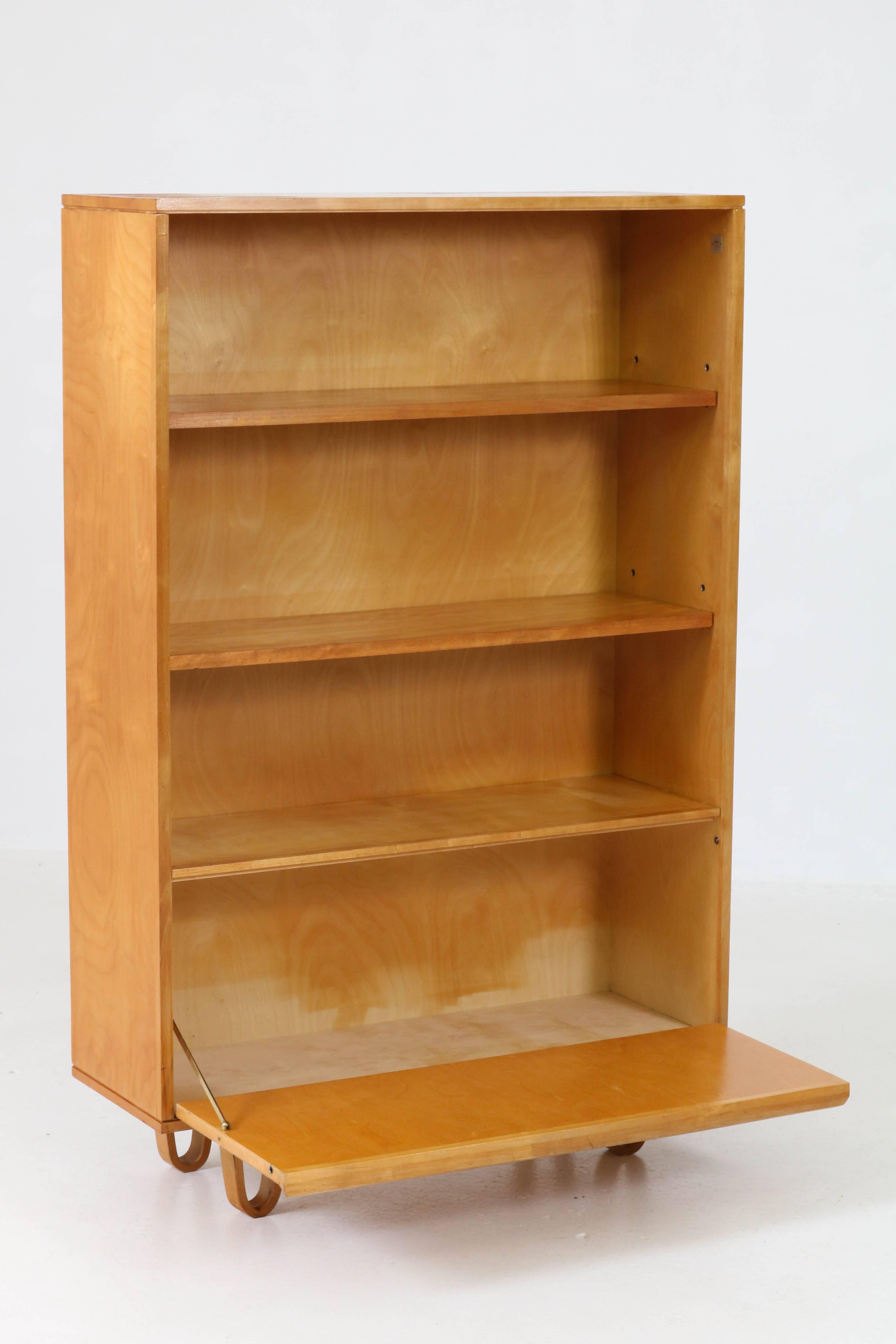 Birch Mid-Century Modern BB03 Bookcase by Cees Braakman for Pastoe, 1950s In Good Condition In Amsterdam, NL