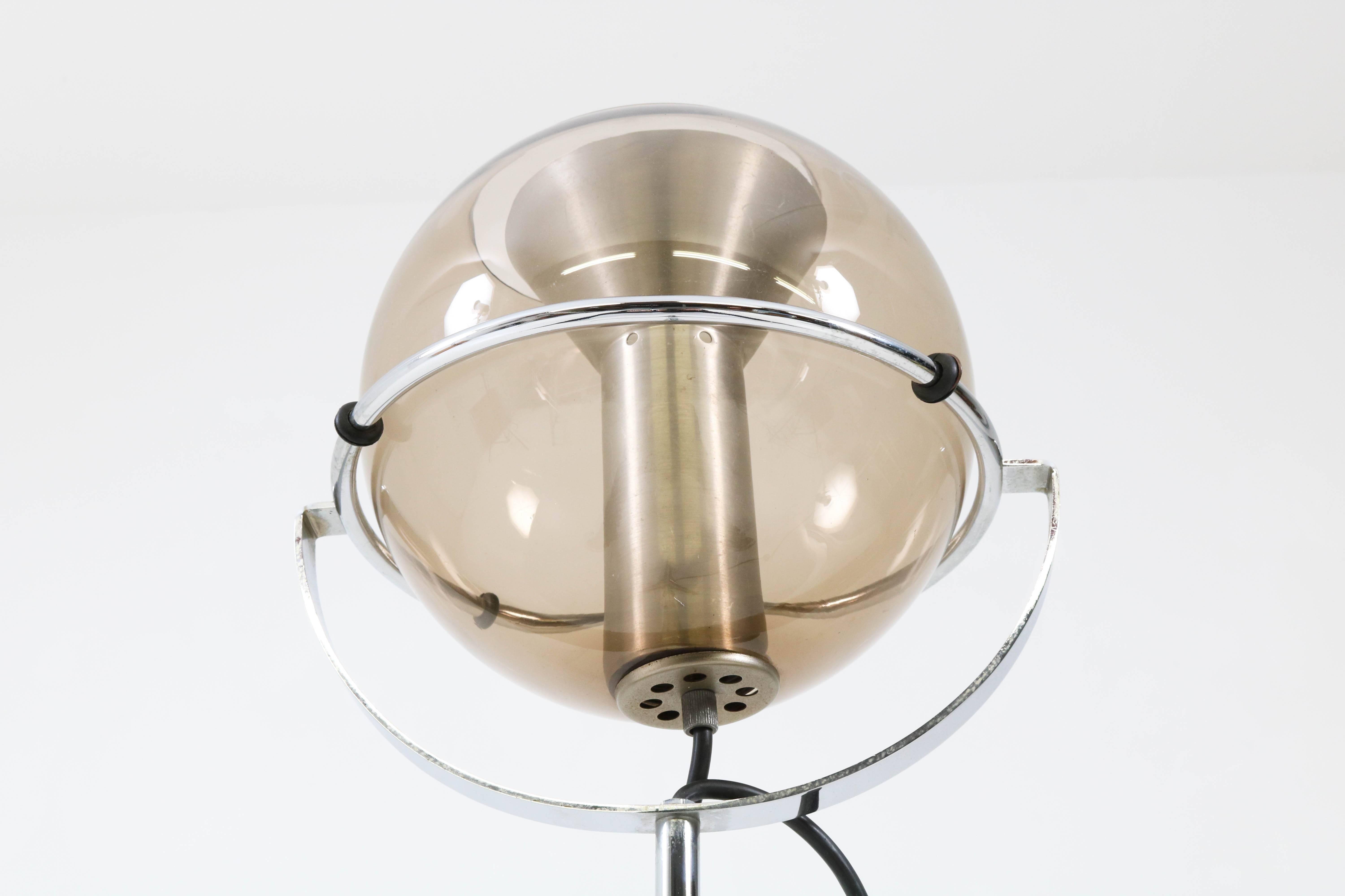 Glass Mid-Century Modern Globe 2000 Floor Lamp by Frank Ligtelijn for RAAK Amsterdam