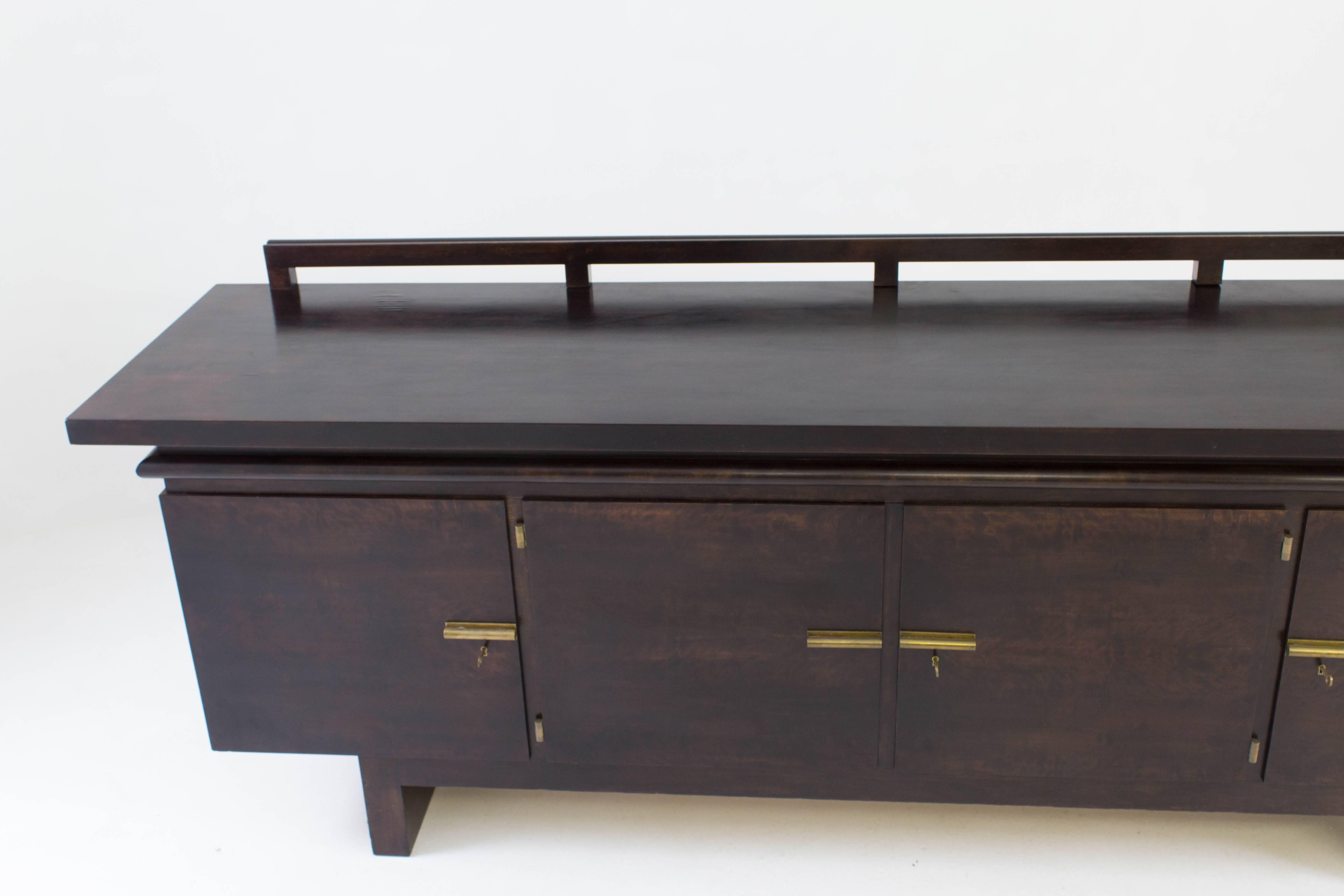 Birch Art Deco Bauhaus Sideboard or Credenza by Bruno Paul, 1928 In Good Condition In Amsterdam, NL