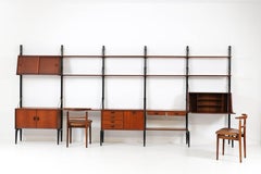 Freestanding Large Modular Wall Unit by Louis Van Teeffelen for Webe, 1950s