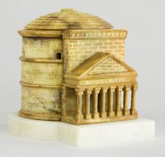 Colorful Grand Tour Architectural Model of the Pantheon, Rome, circa 1880