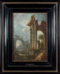 18th Century Italian Grand Tour Architectural Ruins Painting