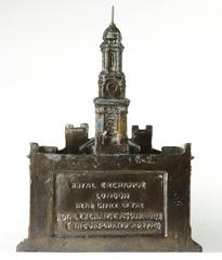 Royal Exchange Assurance, London, 1930s Souvenir Architectural Inkwell