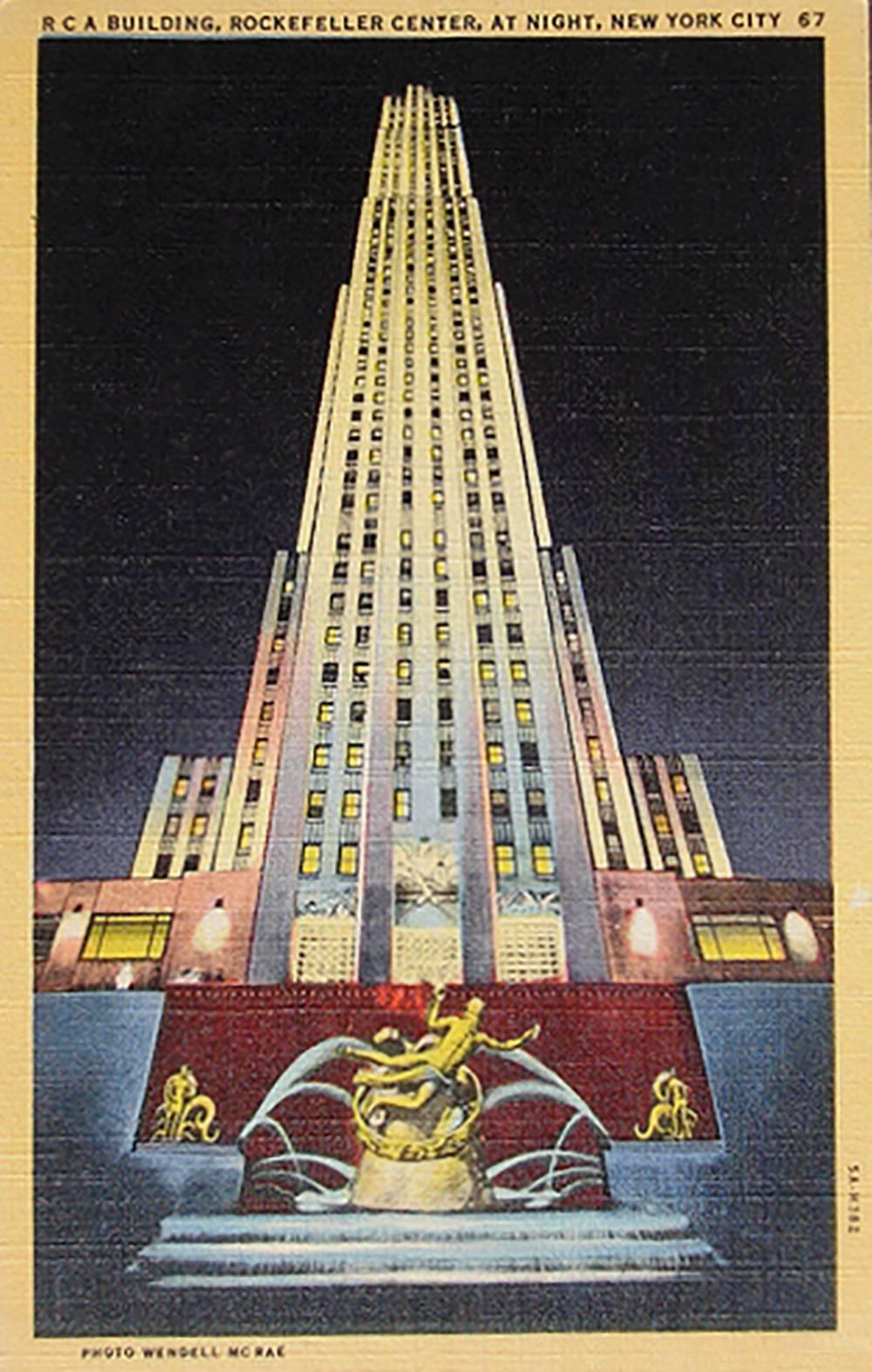 RCA Building, New York - c. 1960 architectural souvenir For Sale 2
