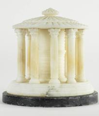 Grand Tour Alabaster Architectural Model of the Temple of Vesta, circa 1880