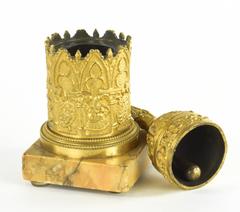 Early 19th Century Gilded Bronze Bell, Highly Architectural Design