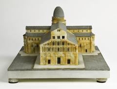 Highly-Detailed Grand Tour Alabaster Model of Pisa Cathedral, circa 1870