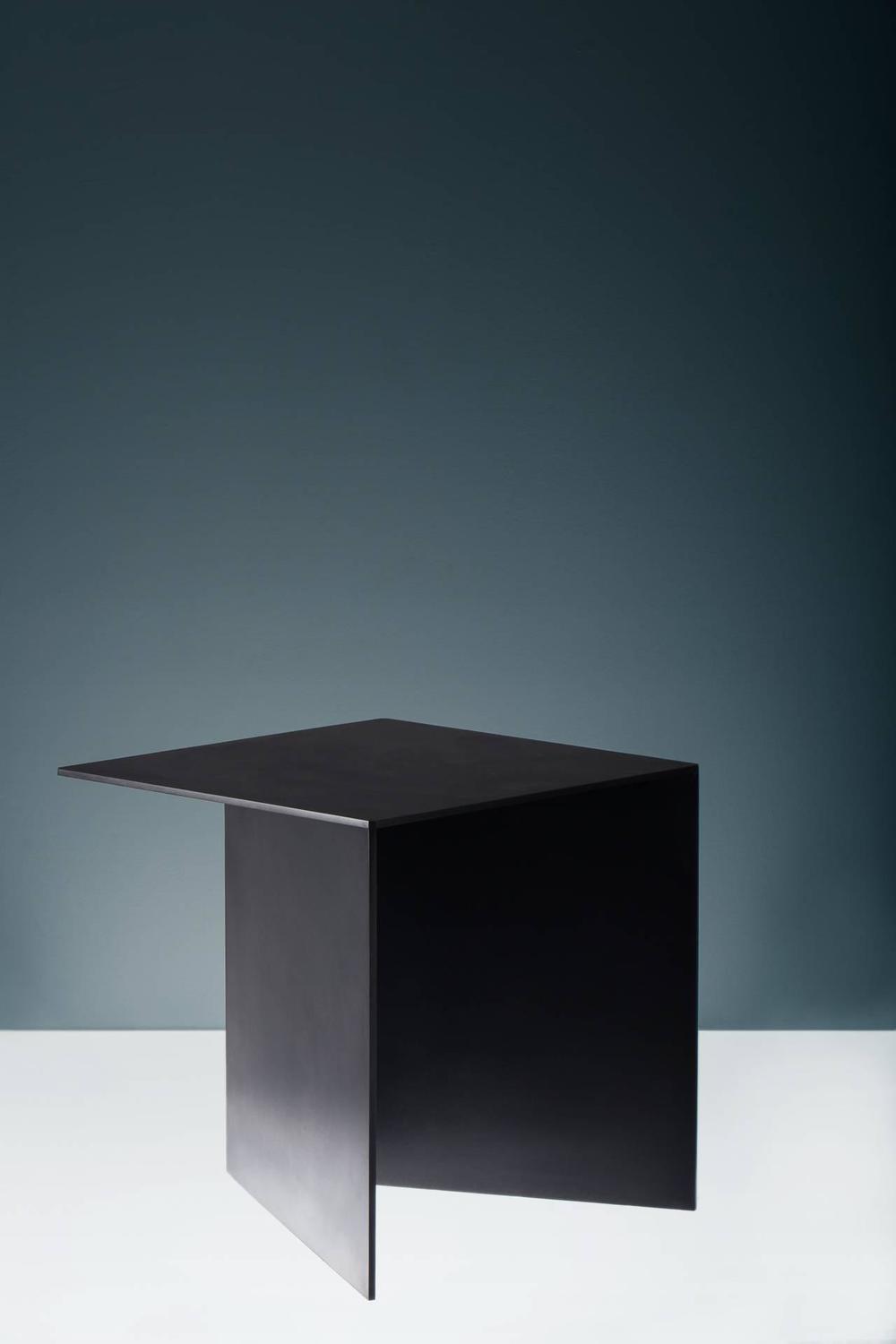 Tack End Table C by Uhuru Design, hand blackened steel For Sale at 1stdibs