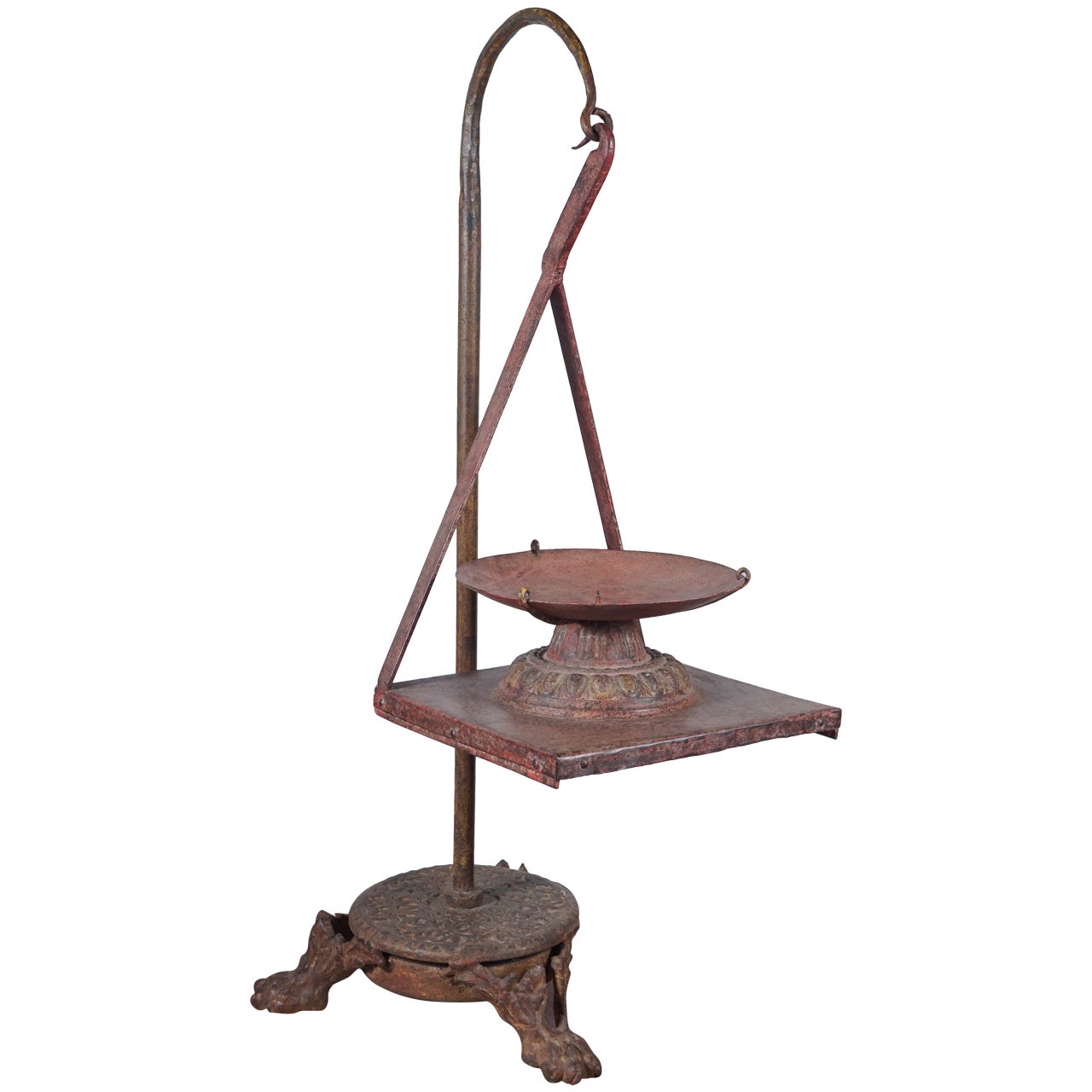 Early 20th Century Iron Candle Stand For Sale