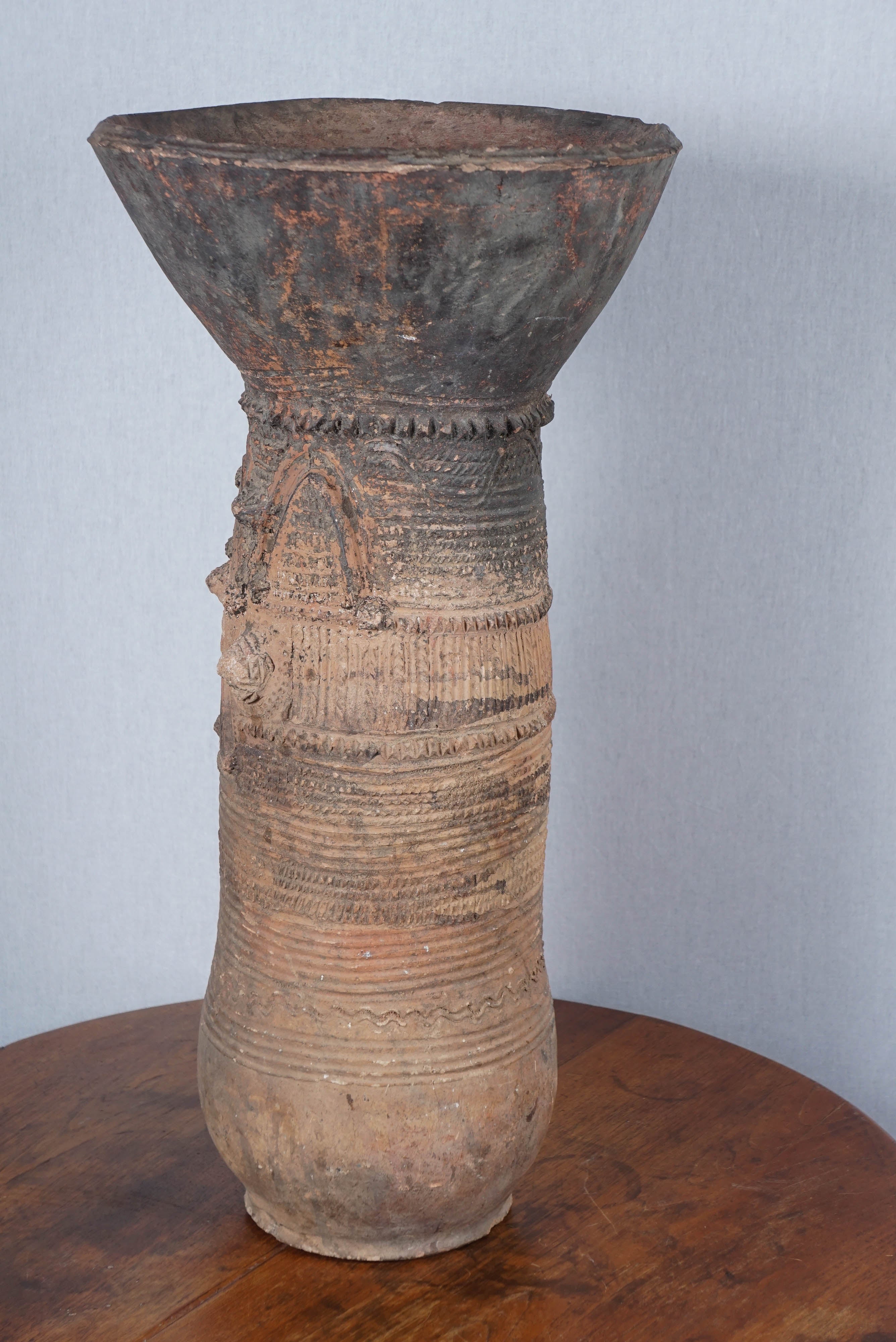 Nupe Terra Cotta Water Vessel Stand