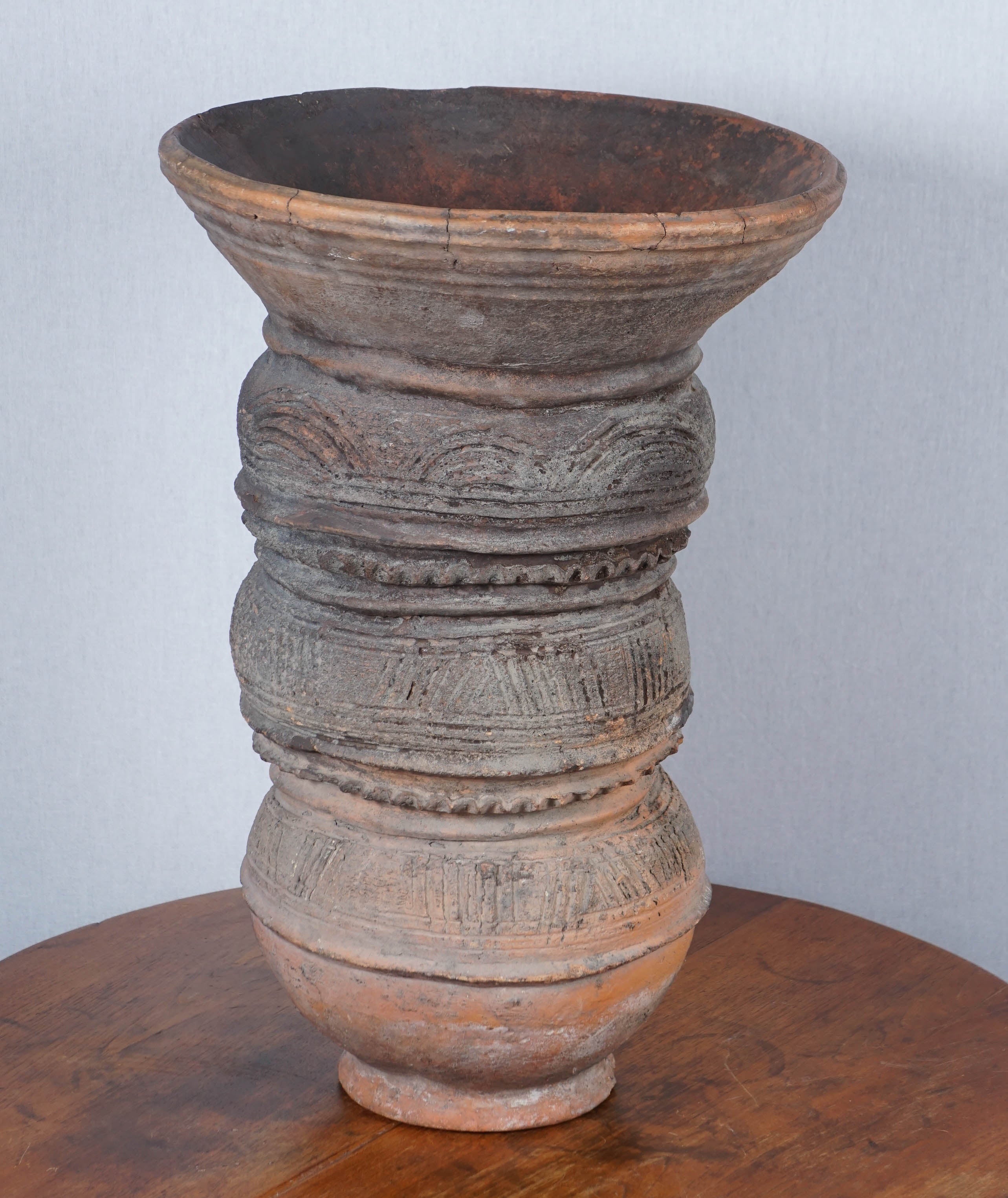 Nupe Terra Cotta Water Vessel Stand