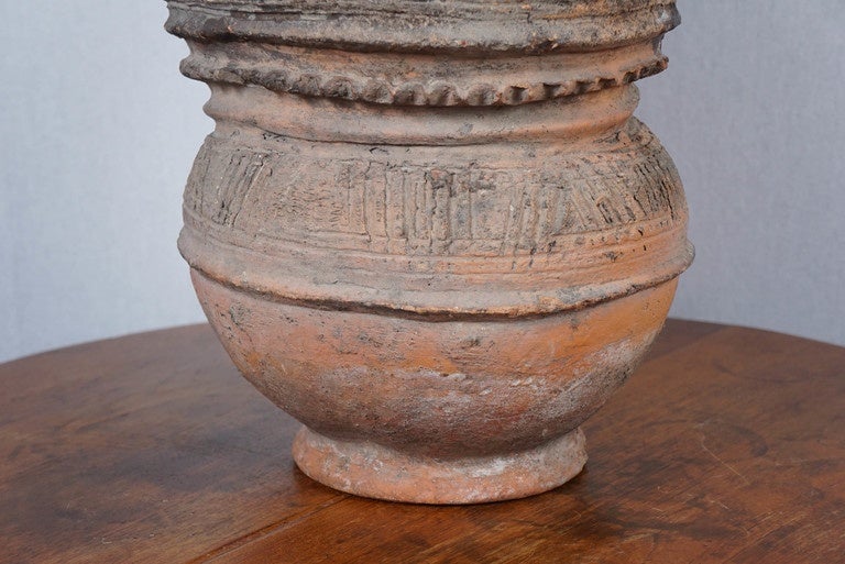 Nupe Terra Cotta Water Vessel Stand In Excellent Condition In Hudson, NY