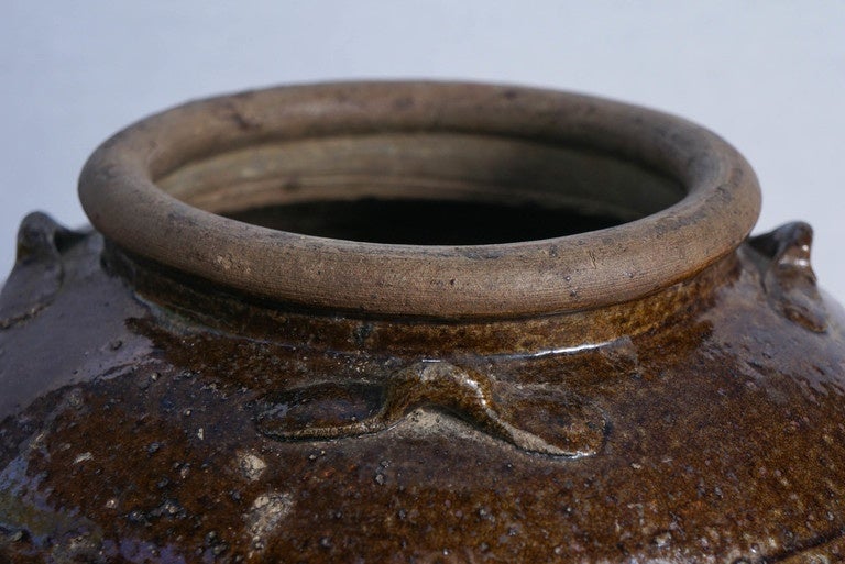 19th Century Brown Glazed Ginger Jars For Sale at 1stDibs brown