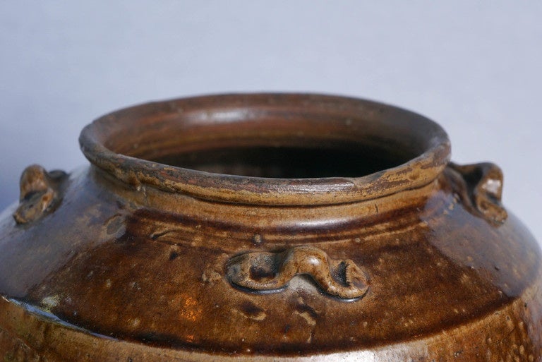 19th Century Brown Glazed Ginger Jars For Sale at 1stDibs brown
