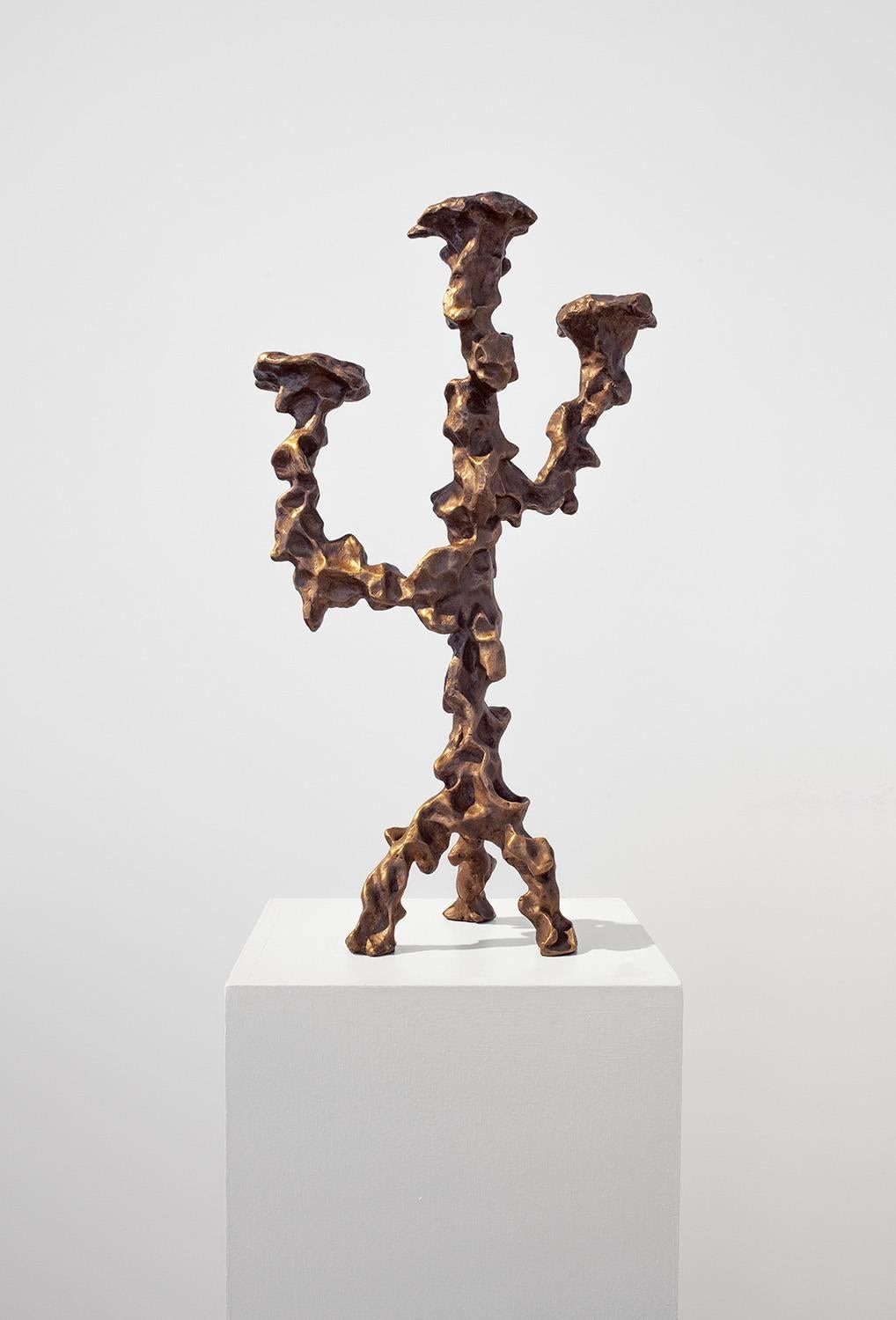 Mattia Bonetti
Candelabrum 'Grotto,' 
2014.
Bronze, patinated.
Measures: H 47 x L 26 x D15 cm / H 18.5 x L 10.2 x D 5.9 in.
David Gill Gallery
For EU buyers this piece is subject to a 20% VAT tax, which will be added to the price after the order has