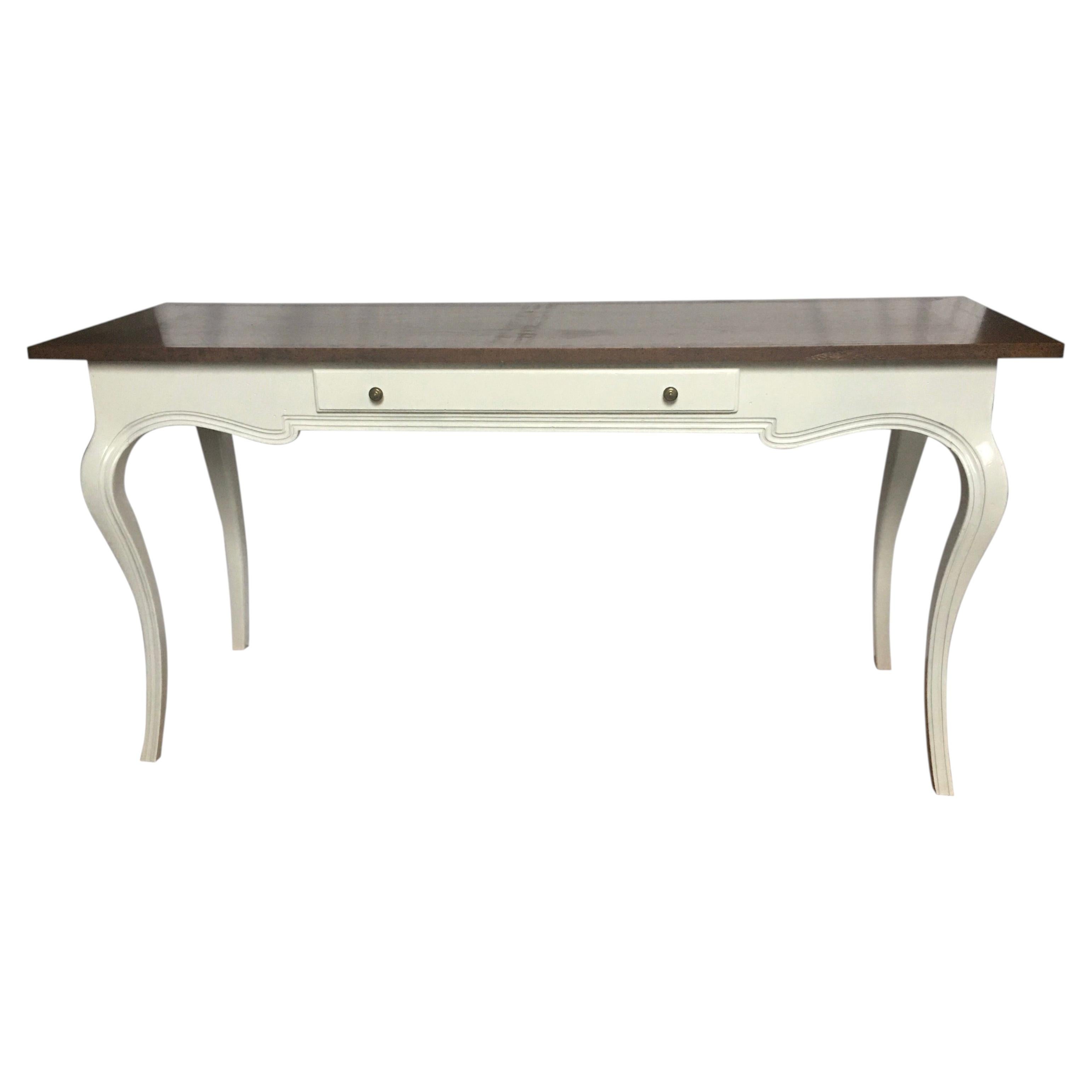 1960s John Stuart French Provincial Style Console Sofa Table or Desk For Sale