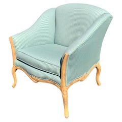 Organic Faux Bois Carved Wood Lounge Arm Club Chair, Casa Stradivari