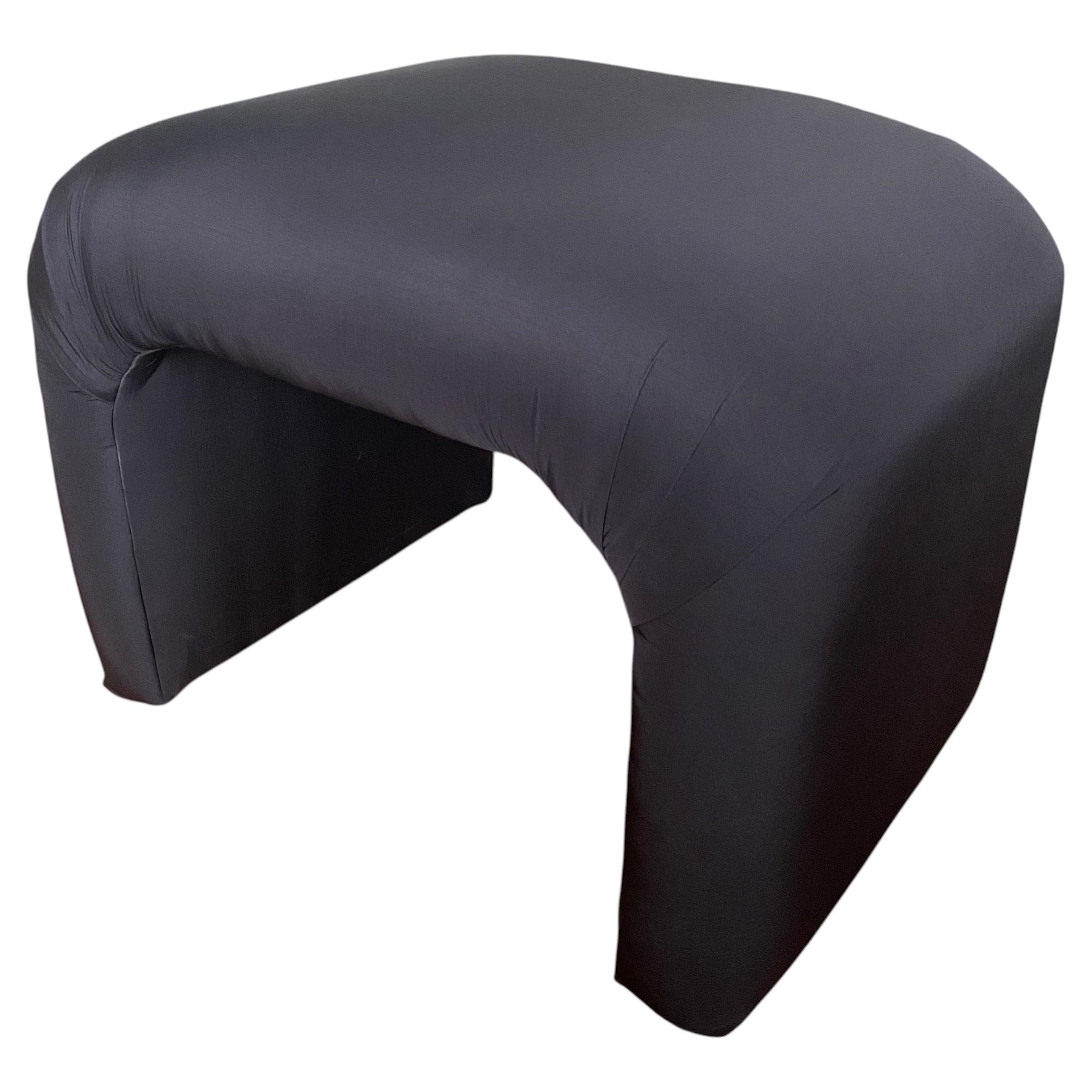 1980s Post Modern Sculptural Waterfall Upholstered Bench, Style of Karl Springer For Sale