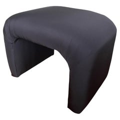 1980s Post Modern Sculptural Waterfall Upholstered Bench, Style of Karl Springer