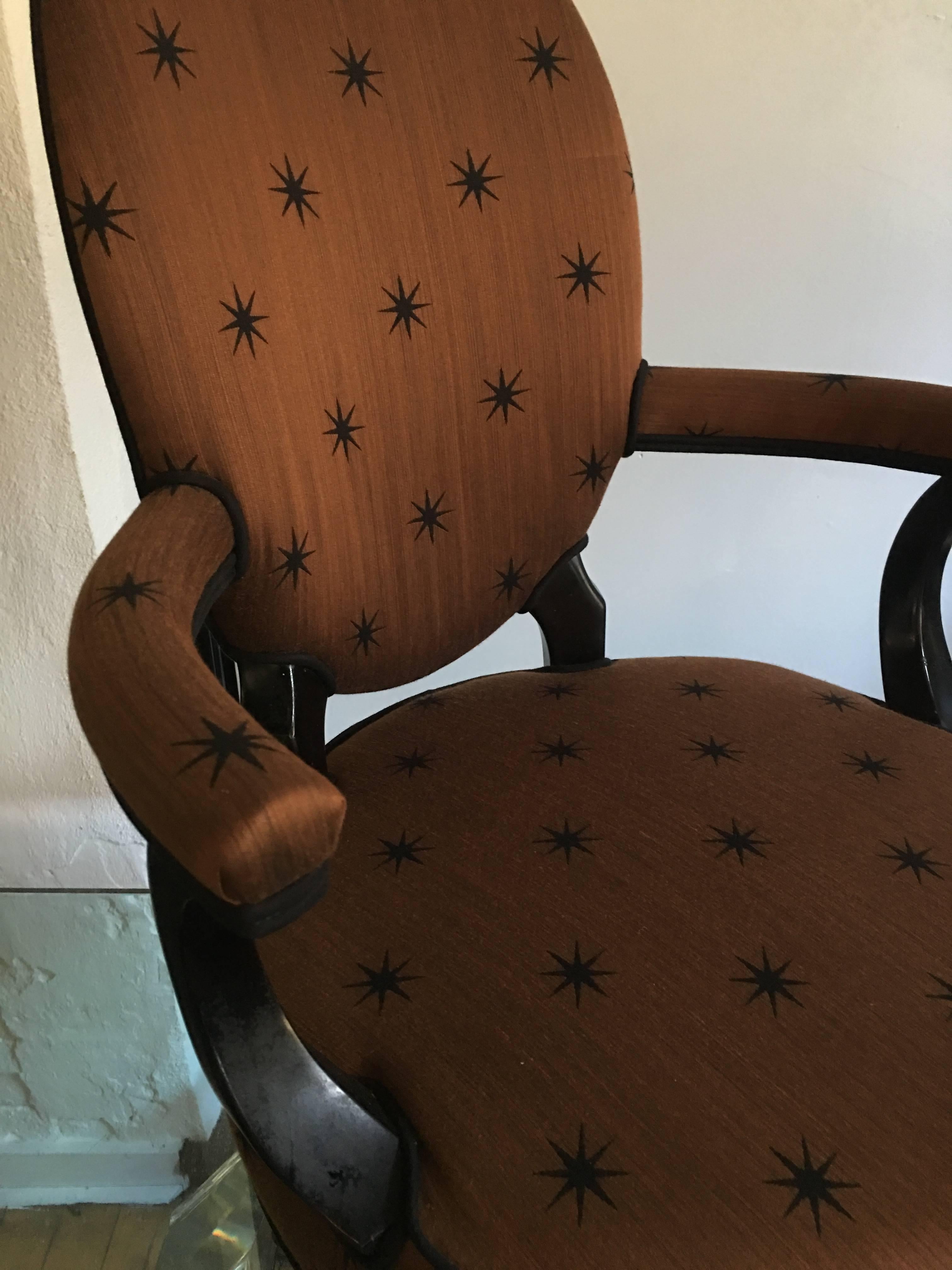 Maison Jansen Style Dining Armchairs, France, 1950s In Good Condition In Lambertville, NJ