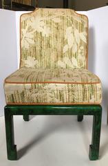 James Mont Style Malachite Chairs, 1970