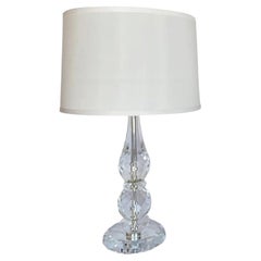 Ralph Lauren Home Tischlampe „Diamond Cut Teardrop“ aus Kristall und Chrom, Modell „Glam Regency“