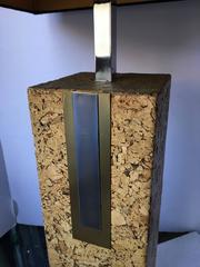 Mid-Century Modern Mixed Metal Cork Lamp by Mutual Sunset