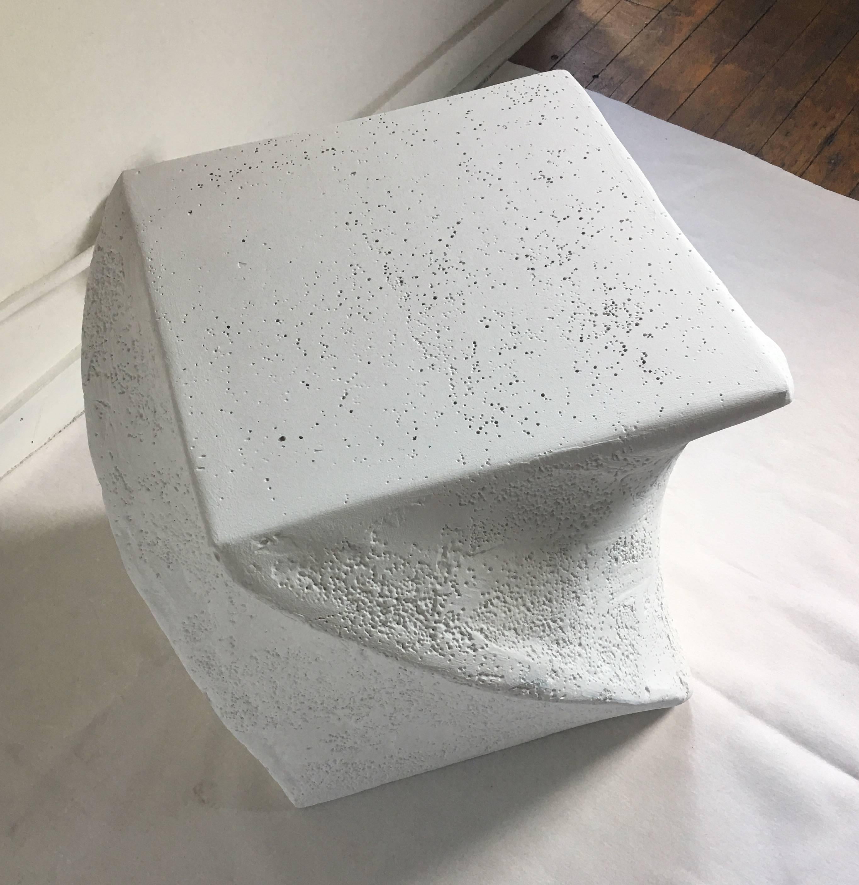 Postmodern Sculptural Plaster Table In Excellent Condition In Lambertville, NJ