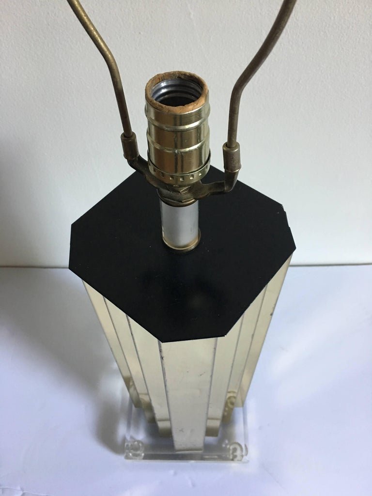 Lucite Table Lamp
