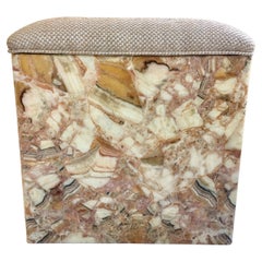 Mid-Century Modern Onyx Stone Bench, 1970s