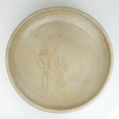 Bowl with Seated Figure by Roxanne Swentzell, circa 1975