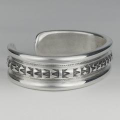 Sterling Silver Stamped Bracelet by Mckee Platero, 2015