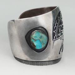 Vintage Hopi Cuff by Jerry Honwytewa, circa 1970