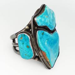 Mark Chee Turquoise Cuff, circa 1950