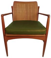 Caned Side Chair by Ib-Kofod Larsen, circa 1960