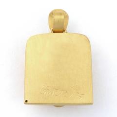 Gold and Abalone Frog Pendant by Gwaai Edenshaw, circa 2016