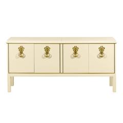 Elegant Restored Mahogany Credenza with Fabulous Solid Brass Hardware 7