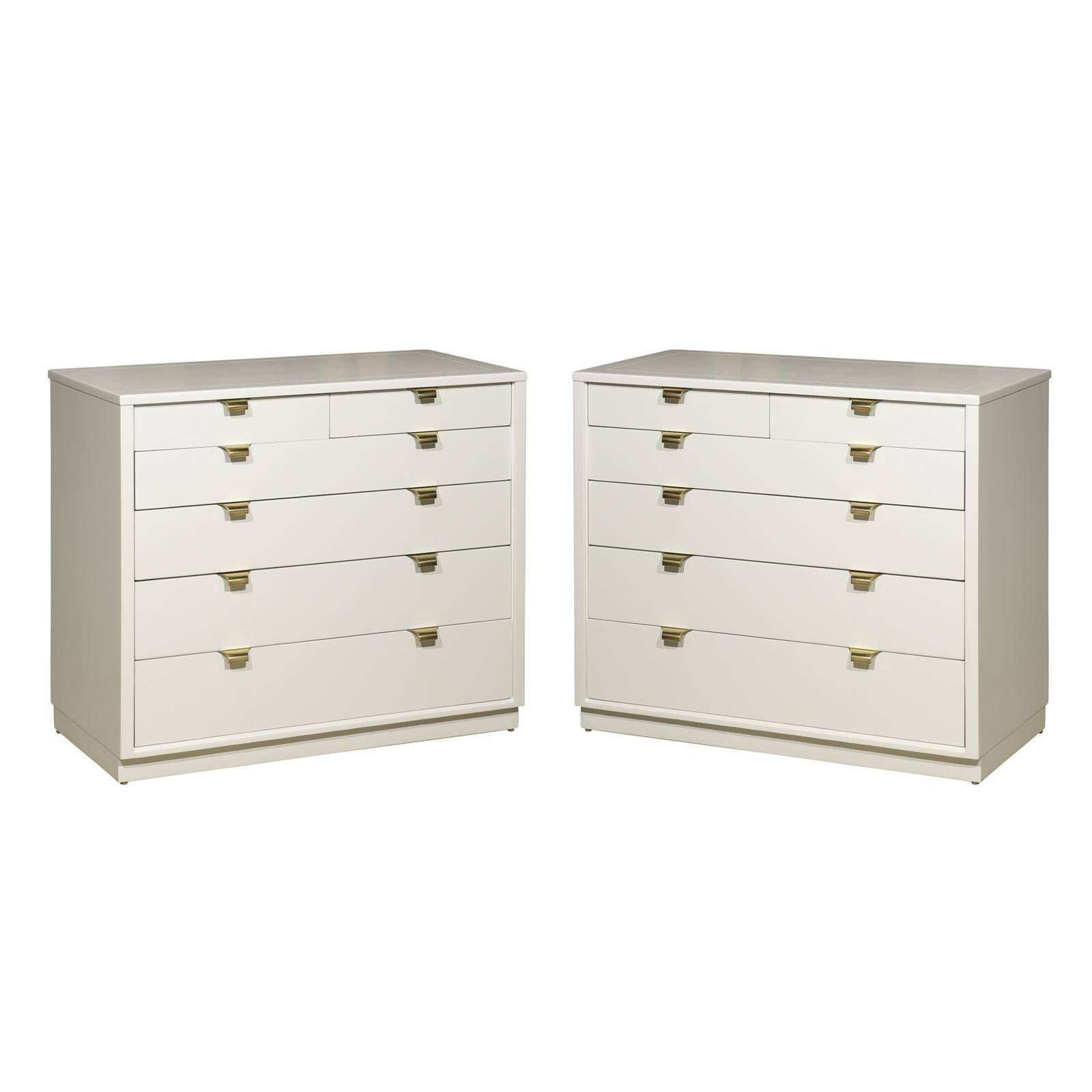 Restored Pair of Chests by Edward Wormley, circa 1947 For Sale