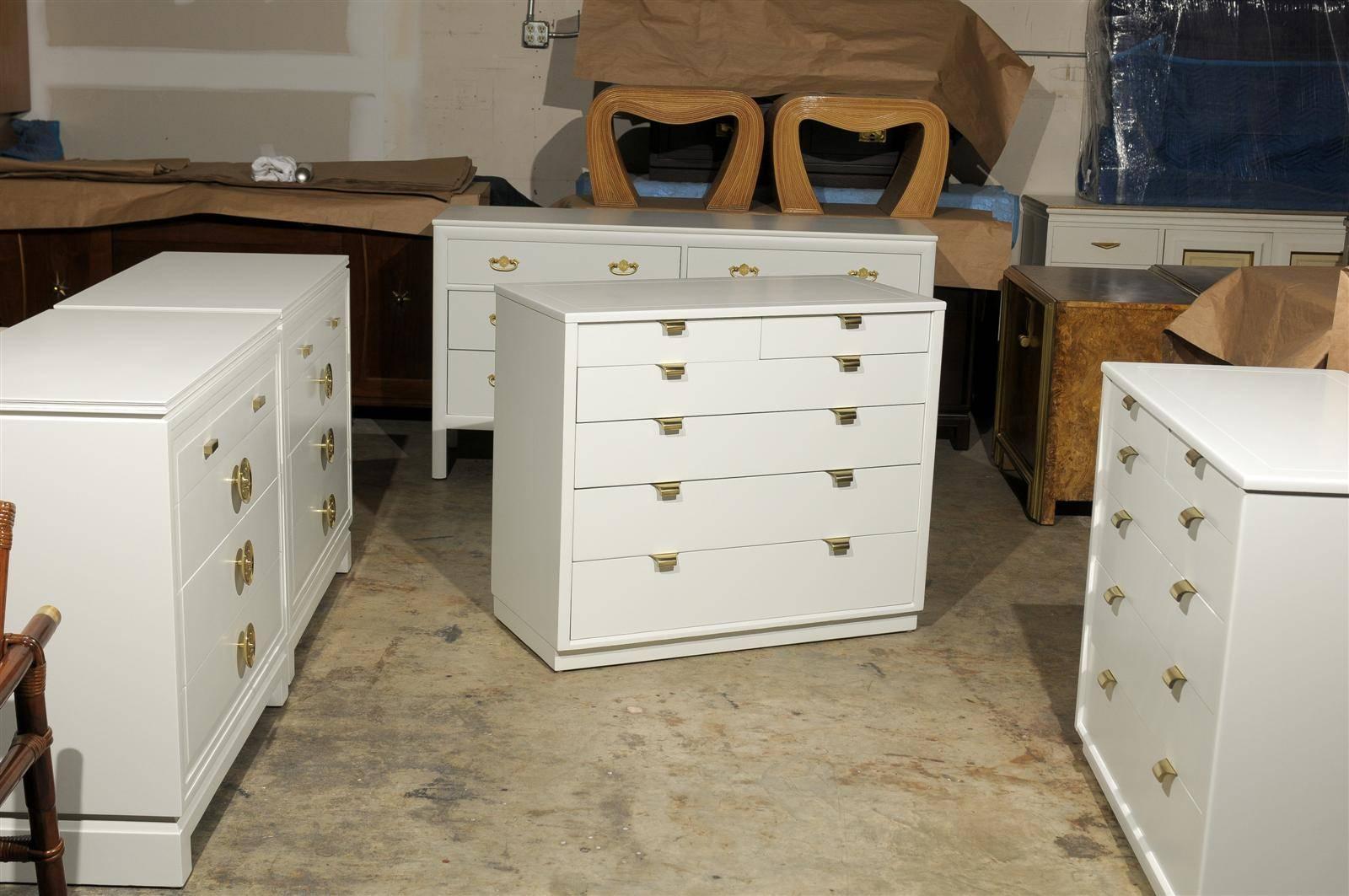 Mid-Century Modern Restored Pair of Chests by Edward Wormley, circa 1947 For Sale