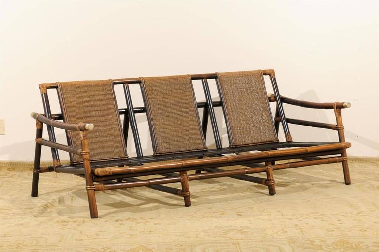 Rare Red Sofa By John Wisner For Ficks Reed Four Available Sofa By John Wisner For Ficks Reed