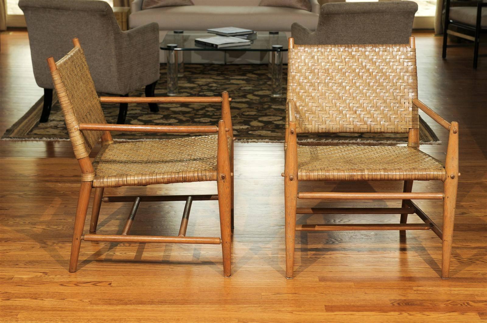American Exceptional Modern Seating Set by Russel Wright for Old Hickory, circa 1940 For Sale