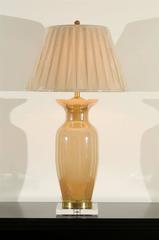 Exquisite Pair of Vintage Large-Scale Pearl Murano Lamps