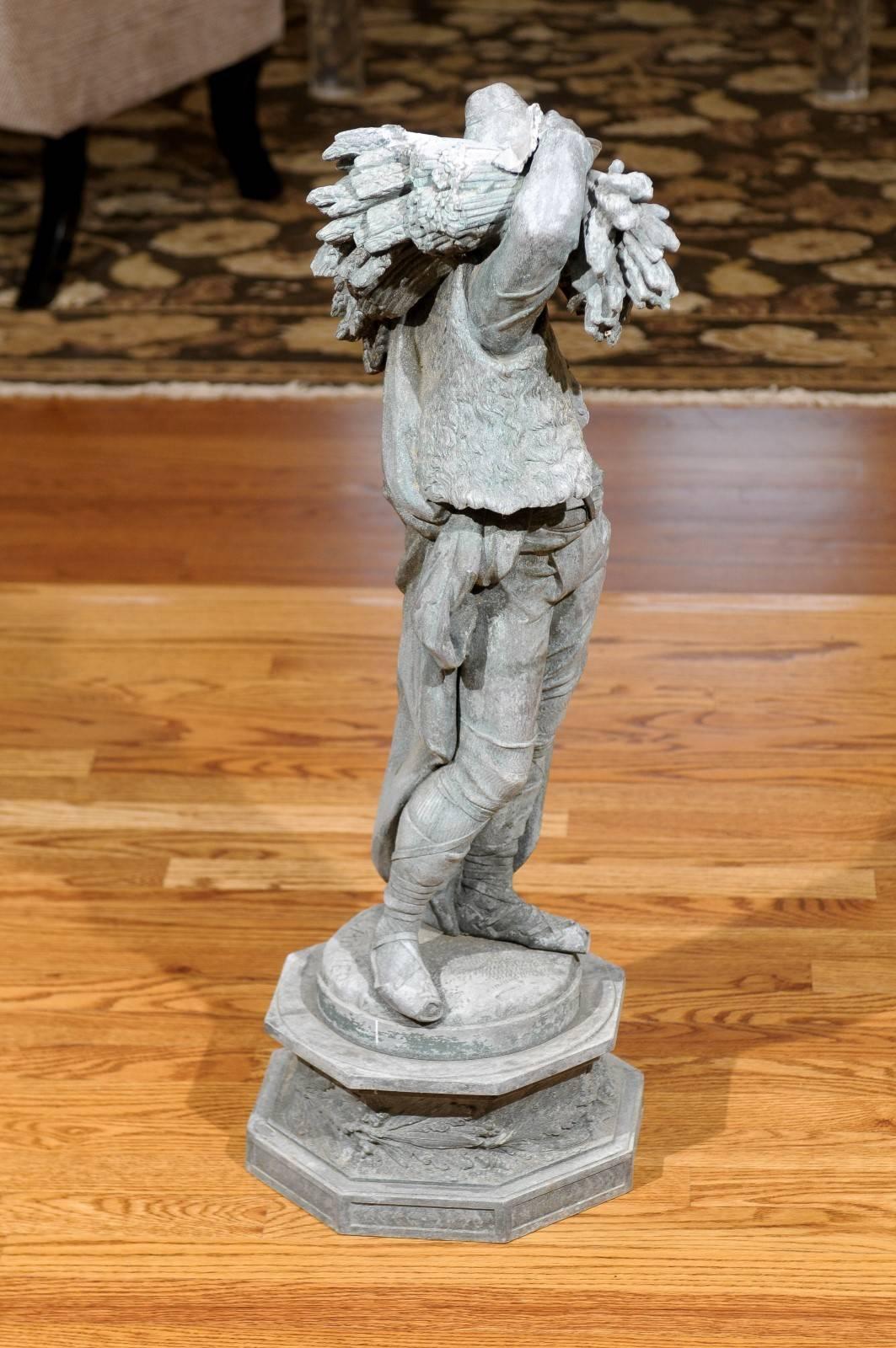 Magnifique bronze du 19ème siècle Poitevin par Albert-Ernest Carrier-Belleuse en vente 1