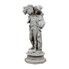 Magnifique bronze du 19ème siècle Poitevin par Albert-Ernest Carrier-Belleuse