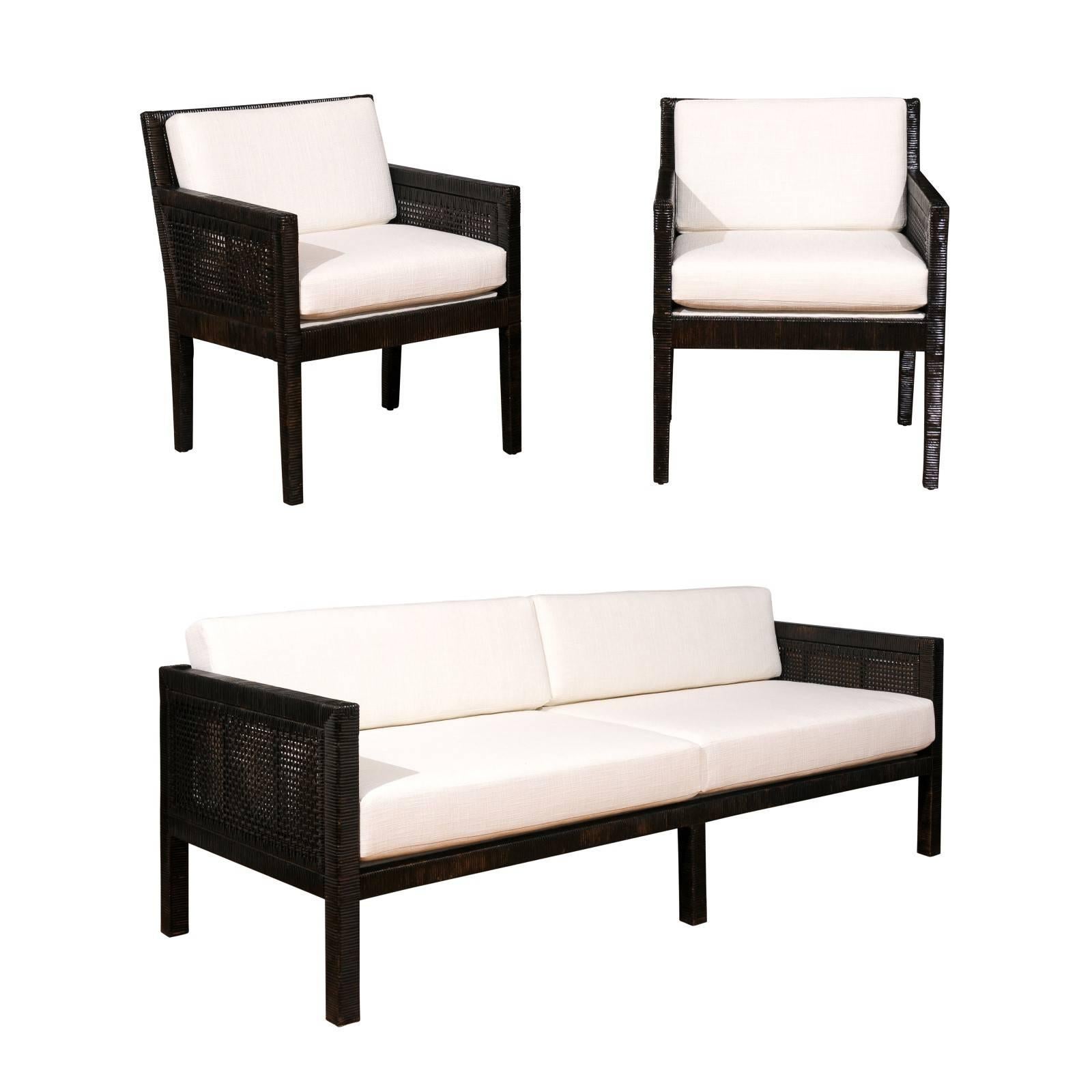 Exquisite Pair of Restored Loungers by Billy Baldwin for Bielecky Brothers For Sale 1