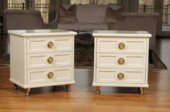 Elegant Restored Pair of Small Chests in the Style of Renzo Rutili