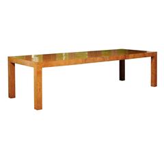 Outstanding Extension Dining or Conference Table in Bookmatched Olivewood 1