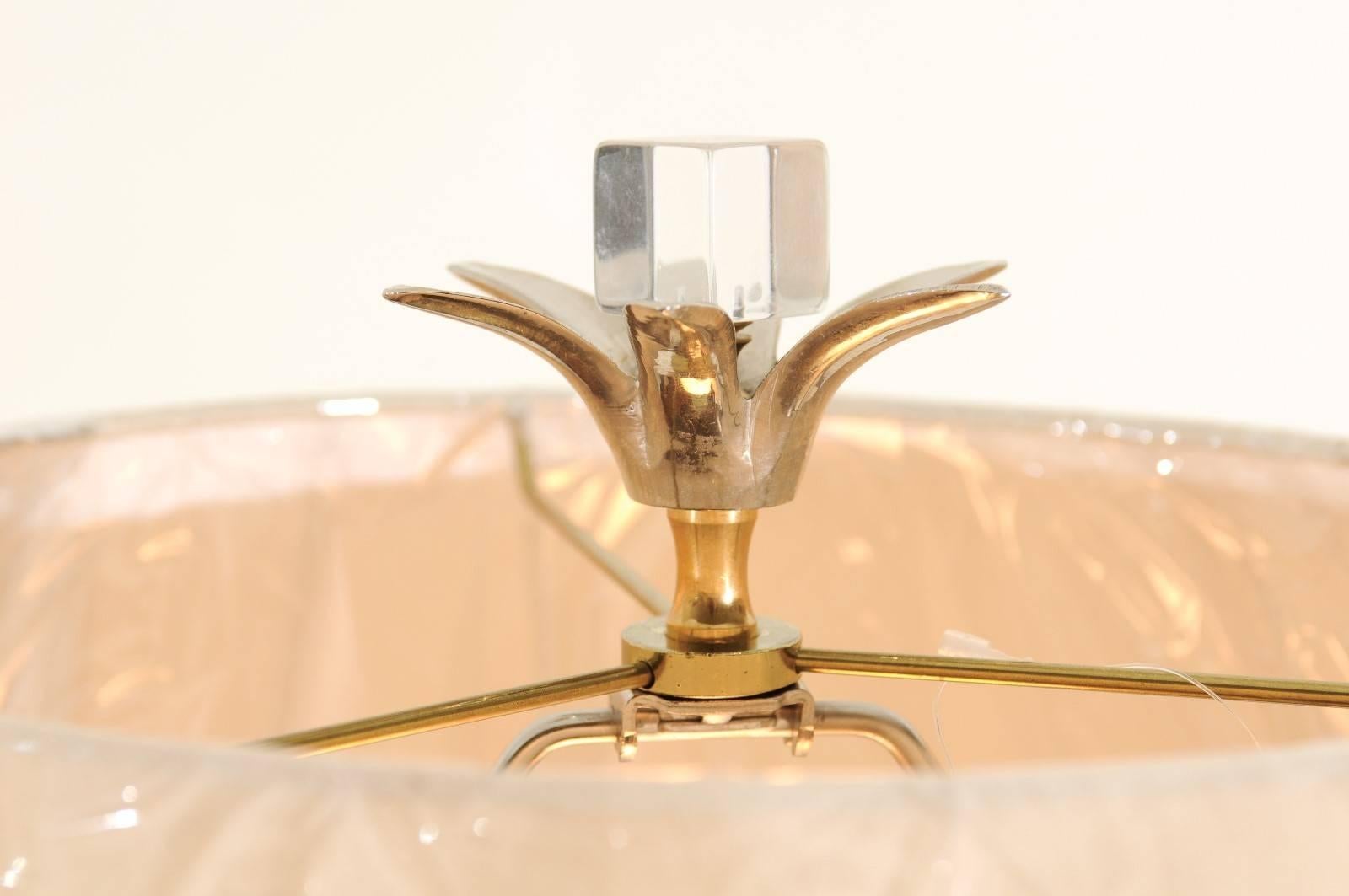 Late 20th Century Phenomenal Pair of Custom-Made Murano Lamps For Sale